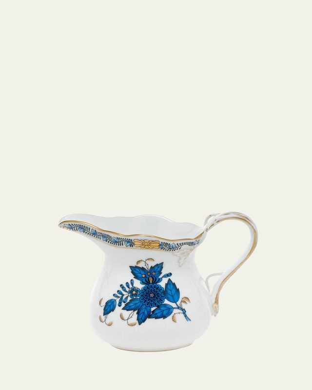 Chinese Bouquet Black Sapphire Creamer
